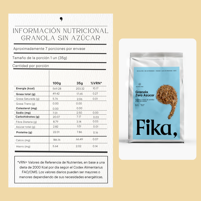 Granola sin azúcar